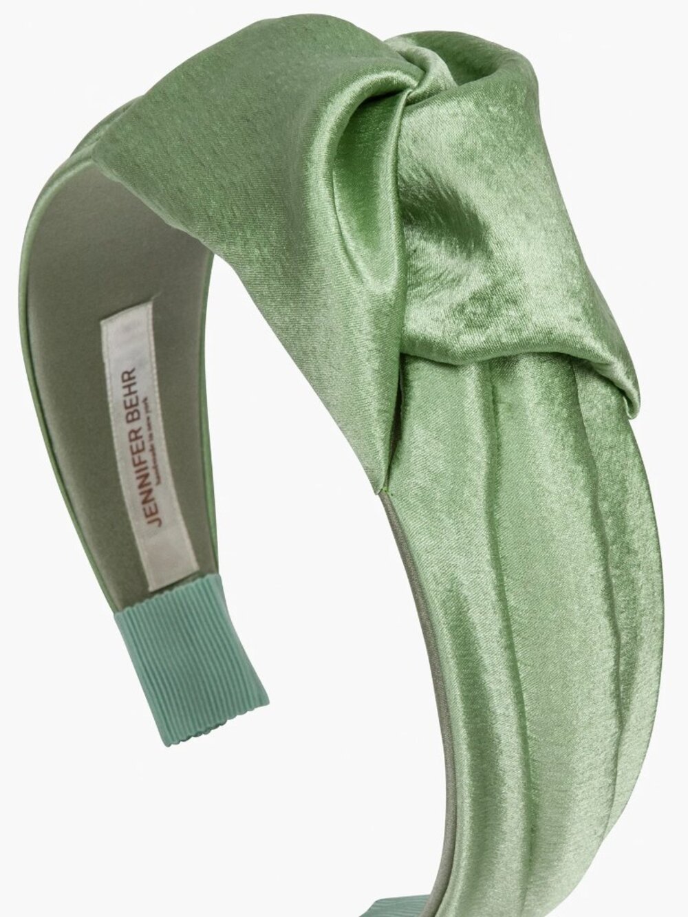 JENNIFER BEHR Fern Green 'Samaya' Silk Headband
